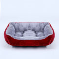 Bed for Dog Pet Square Plush Kennel Medium Small Dog Sofa Bed Cushion Pet Calming Dog Bed House Pet Supplies Accessories