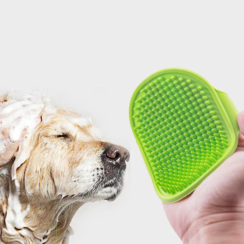 Soft Rubber Dog Brush Comb Cat Bath Brush Rubber Glove Hair Fur Grooming Massage Brush for Dog Cats Pet Bath Supplies