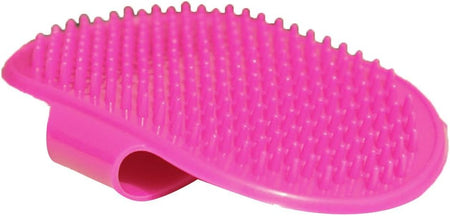 Adjustable Pet Dog Cat Puppy Rubber Bath Palm Brush Hair Grooming Brush Comb Massage Scrubber (Pink) Dog Cleaning Supplies